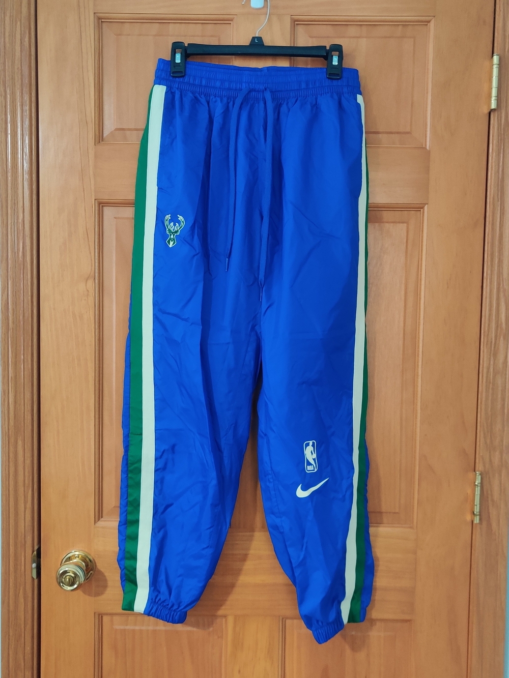 Nike x NBA Women's Milwaukee Bucks Blue Track Pants Size L